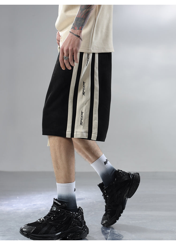 BJHG Velour Wideleg Lounge Shorts