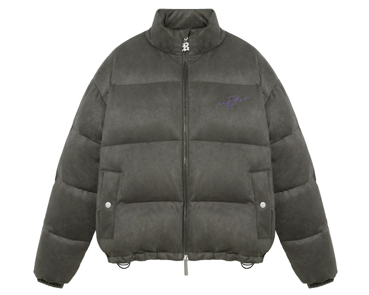 BJHG Suede Puffer Jacket
