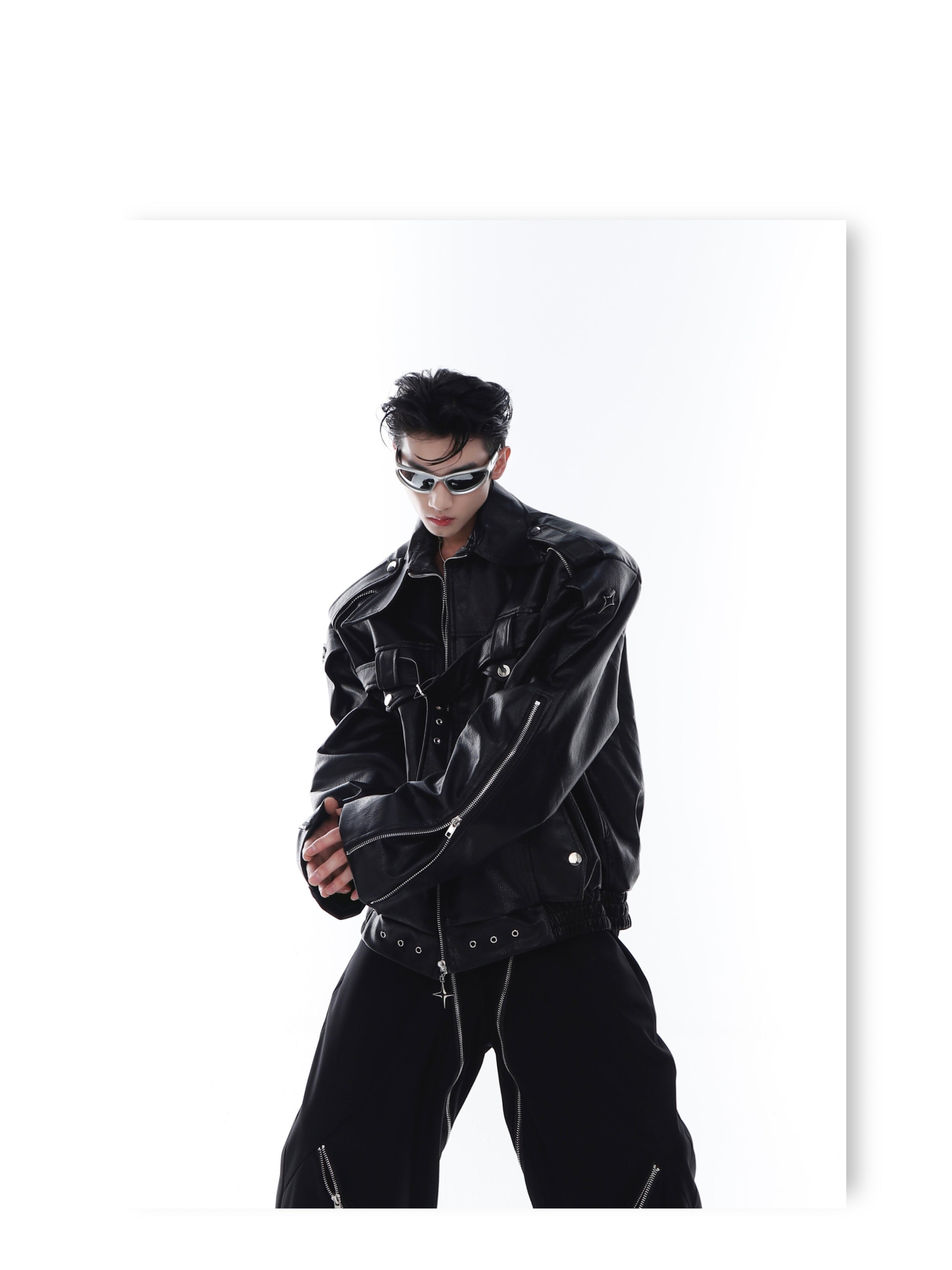 CulturE Pin-Buckle Biker Jacket