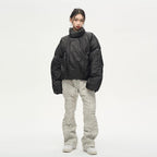77F7GHT Overlapped Puffer Jacket