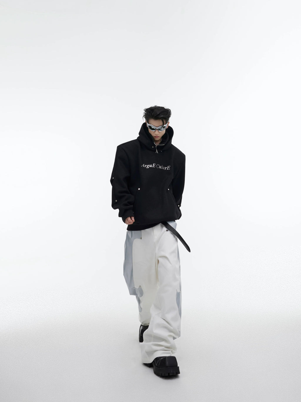 CulturE Silver-Studded Logo Hoodie