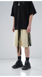 BJHG Velour Wideleg Lounge Shorts