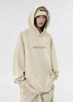 BJHG Embroidered Thorns Suede Hoodie