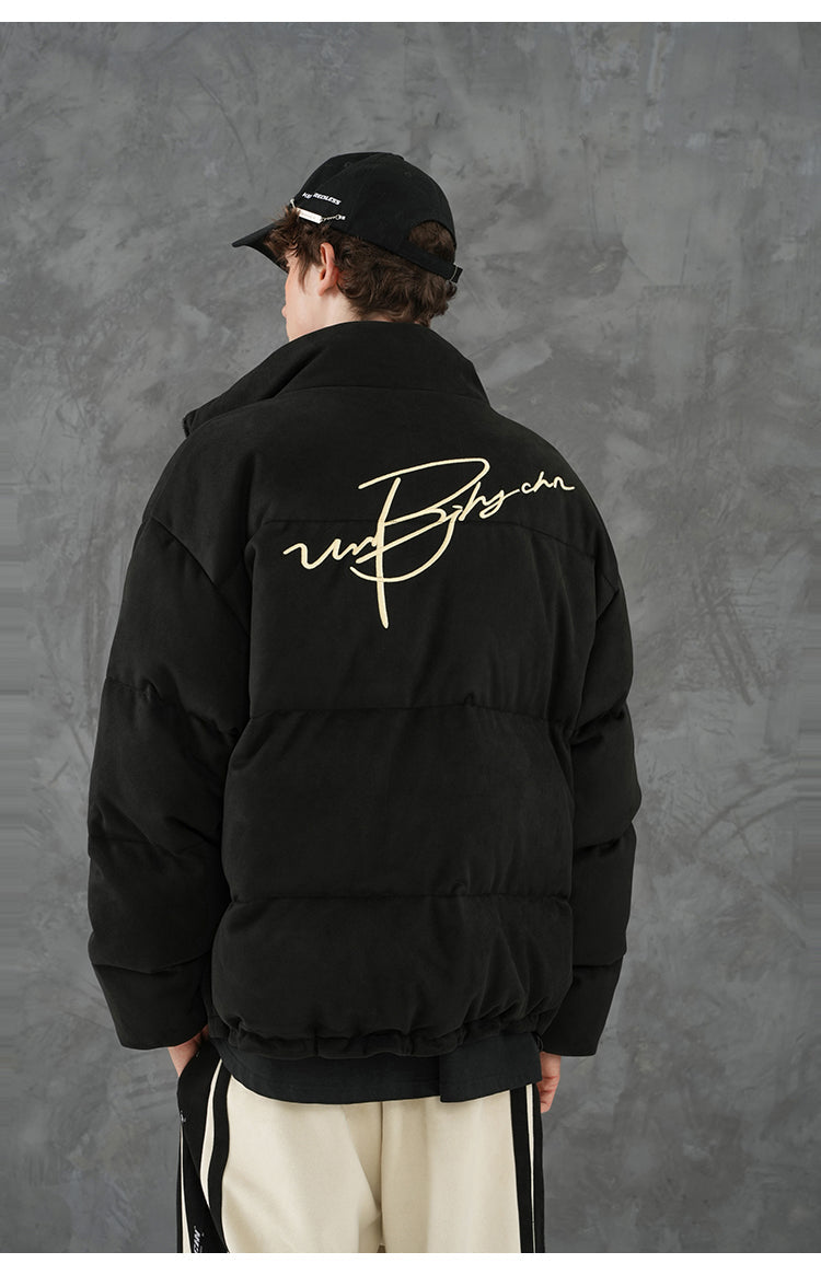 BJHG Suede Puffer Jacket