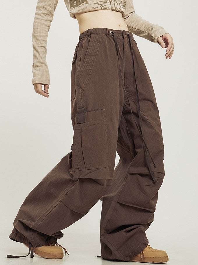CTB Pleated Baggy Cargo Pants
