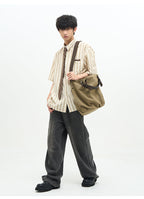 77F7GHT Striped Collar Shirt