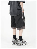 MRNEARLY Layered Zip Shorts