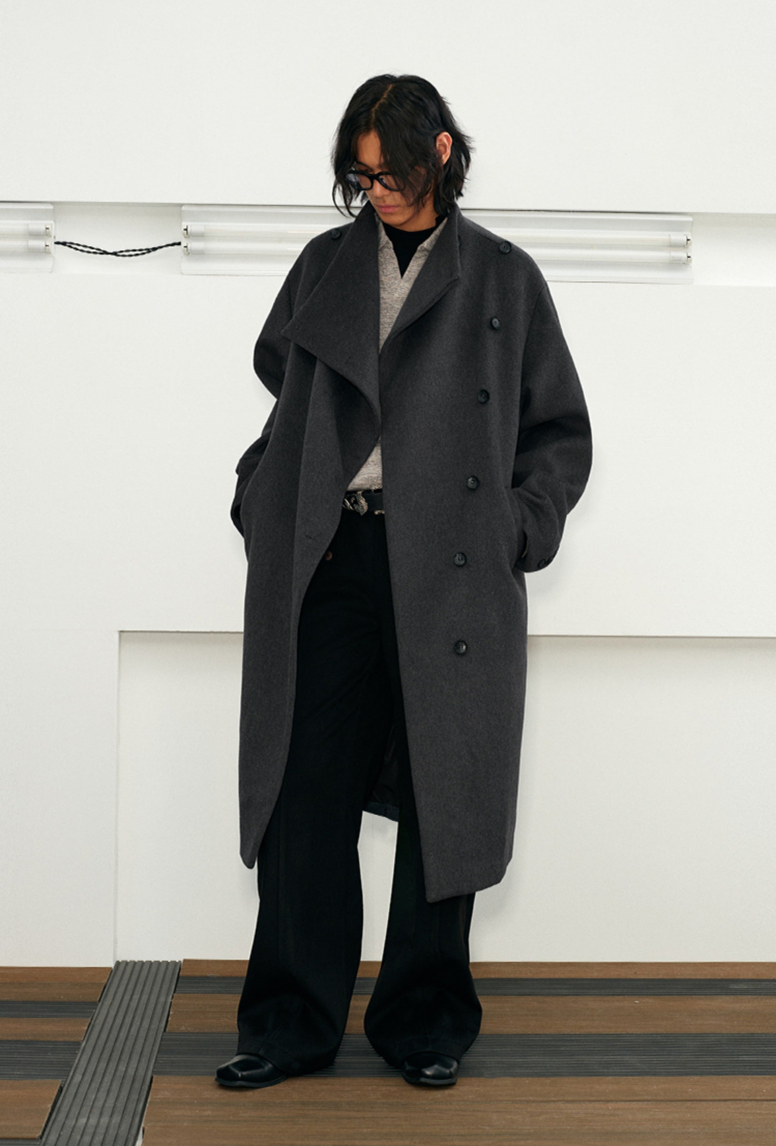KREATE Avant-Garde Modular Wool Overcoat