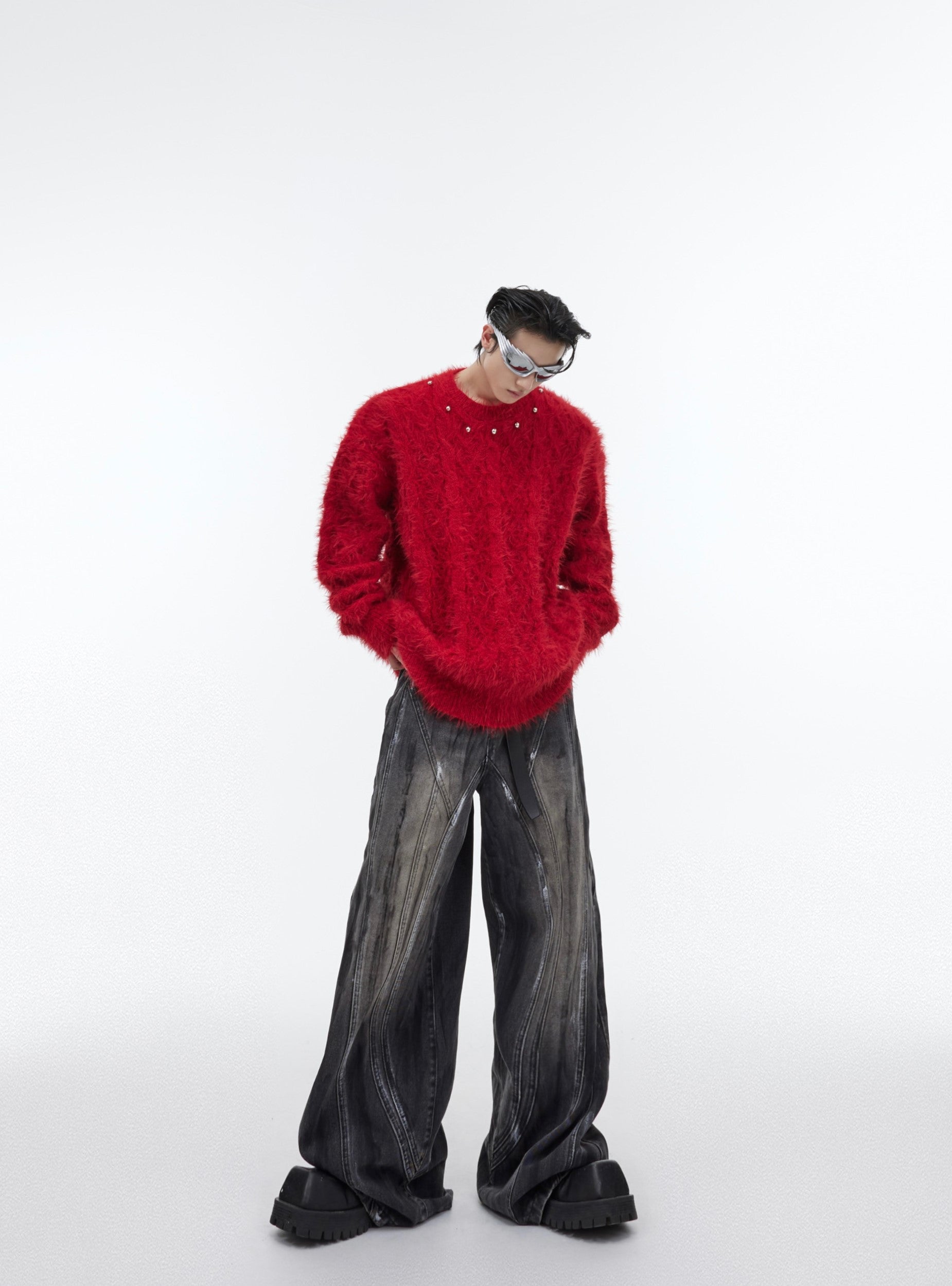CulturE Studded Collar Sweater