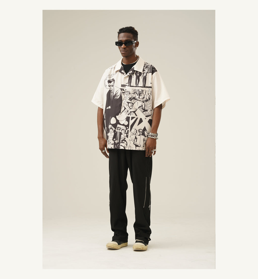 EMPTY REFERENCE "Comic" Button-Up Shirt