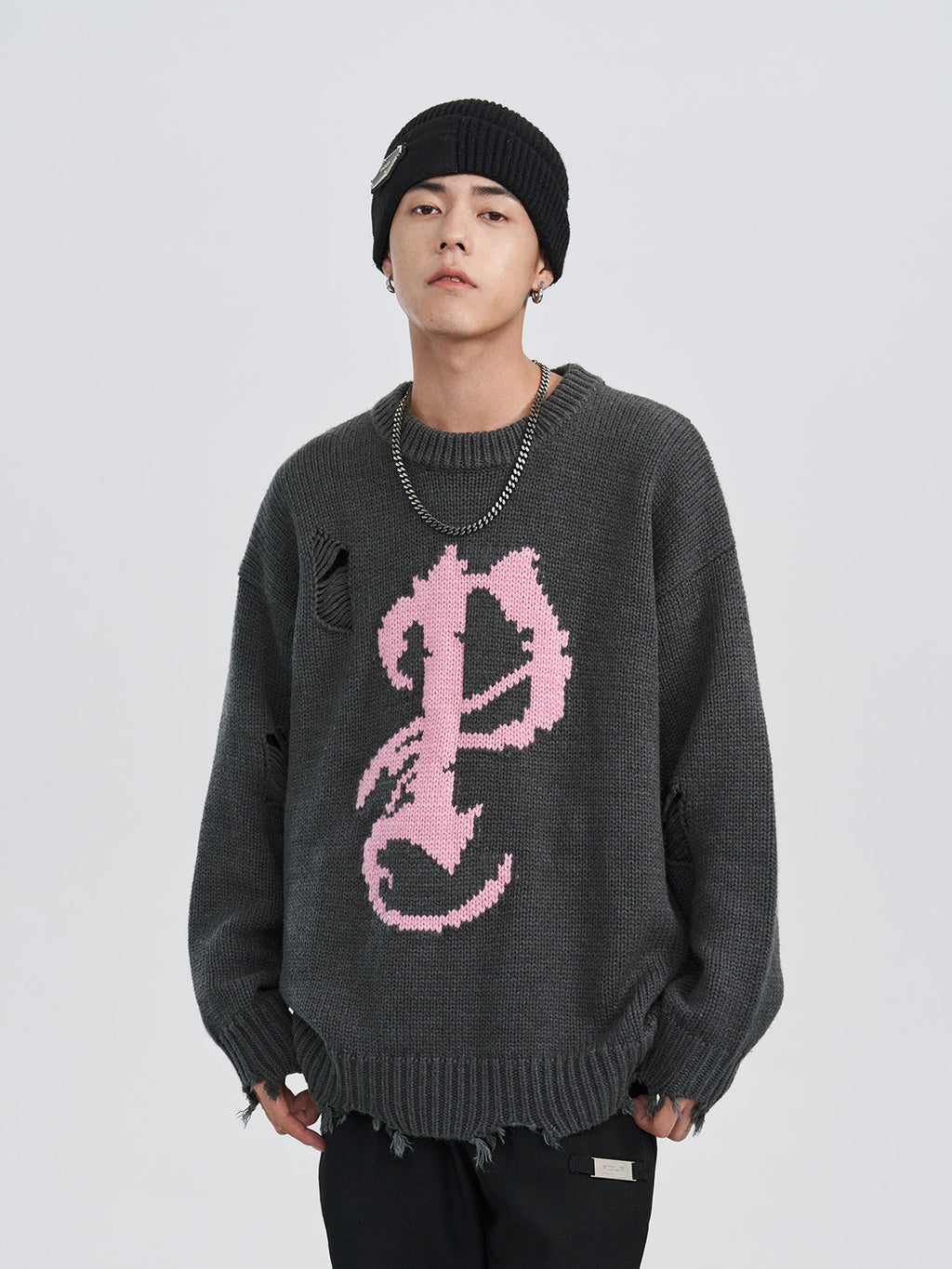 PCLP Mosaic P Knit Sweater