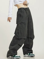 CTB Pleated Baggy Cargo Pants
