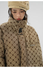 BJHG Monogram Print Puffer Jacket