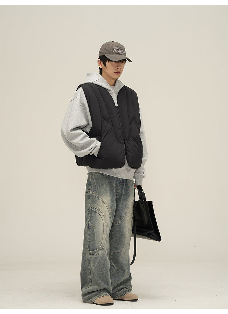 Paneled Puffer Vest