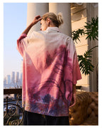 HARSH and CRUEL Painted Sunset Button-Up