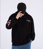 Cherry Blossom Butterfly Embroidered Hoodie