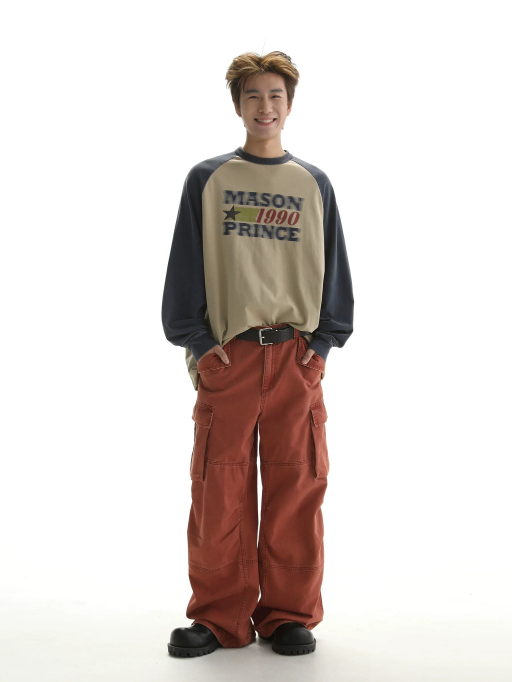 MASONPRINCE "1990" Contrast Long Sleeve