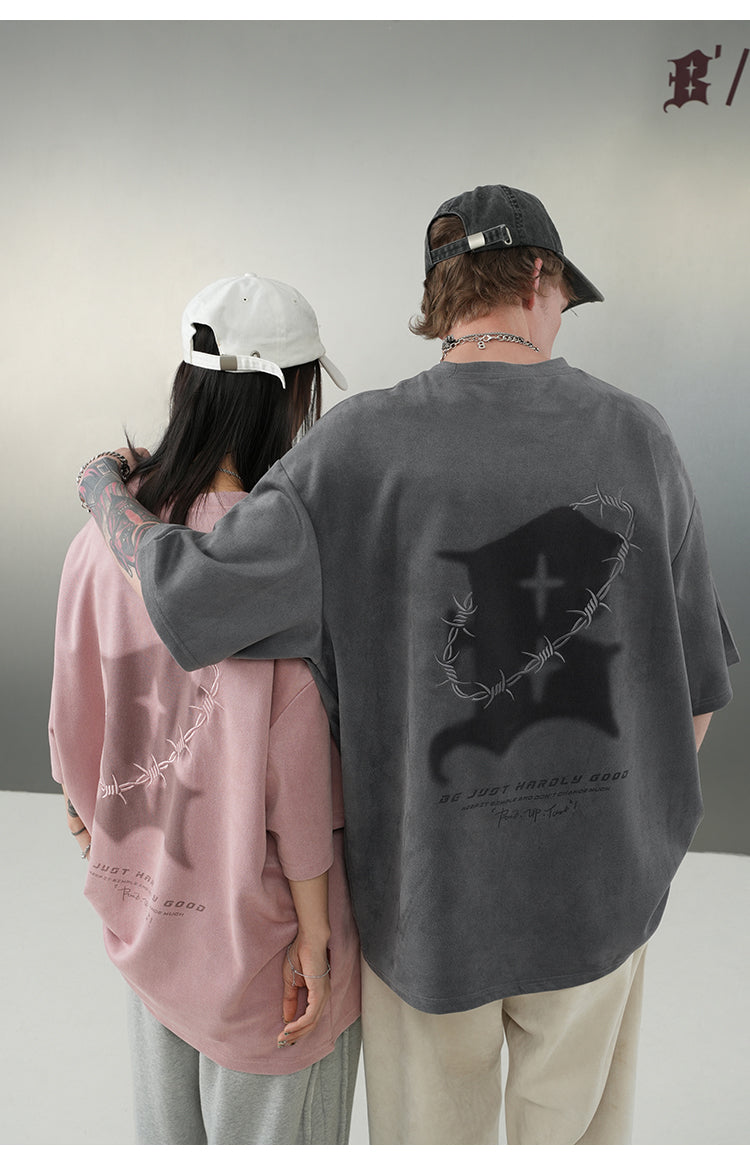 BJHG "Thorns" Suede Tee