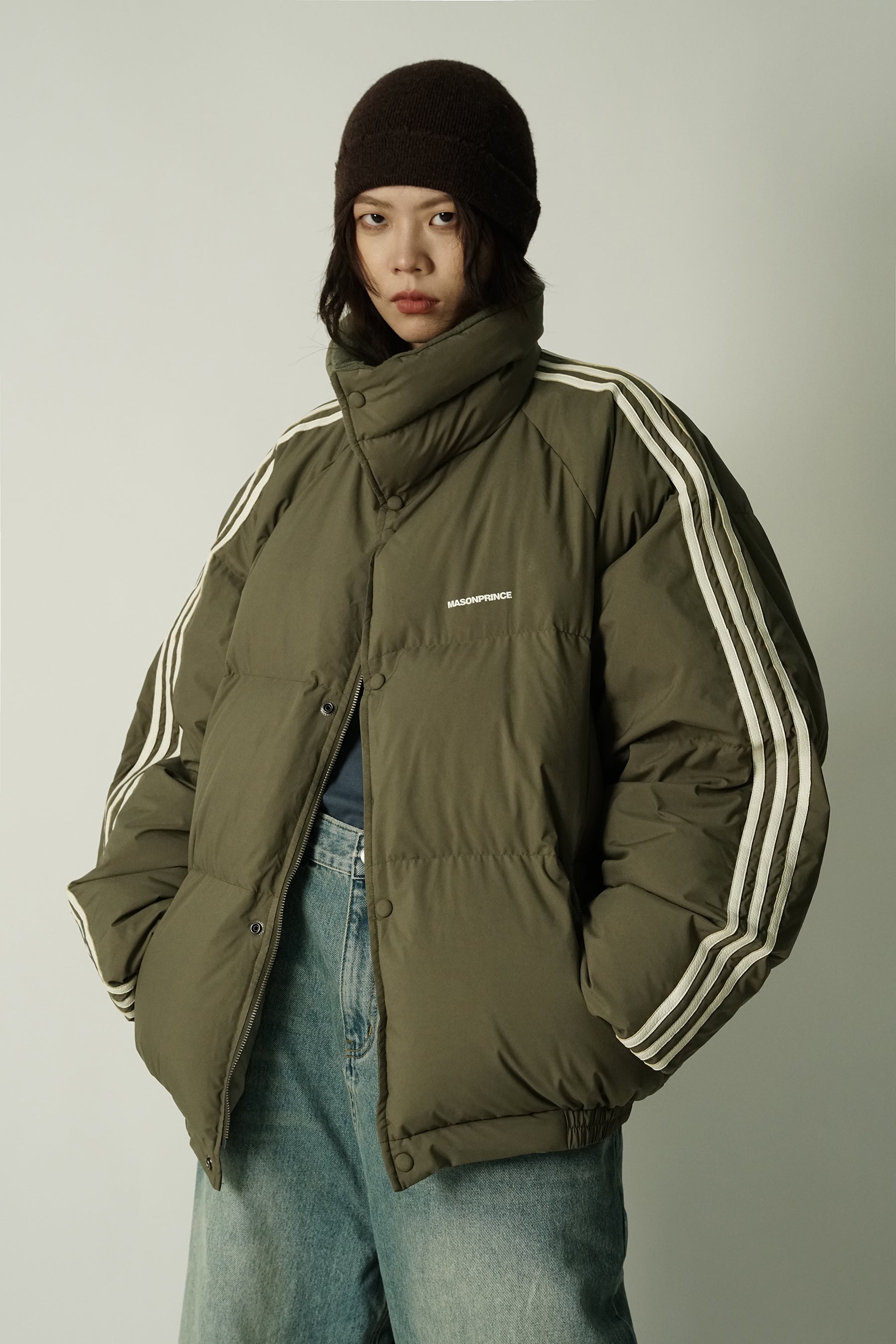 MASONPRINCE Striped Puffer Jacket