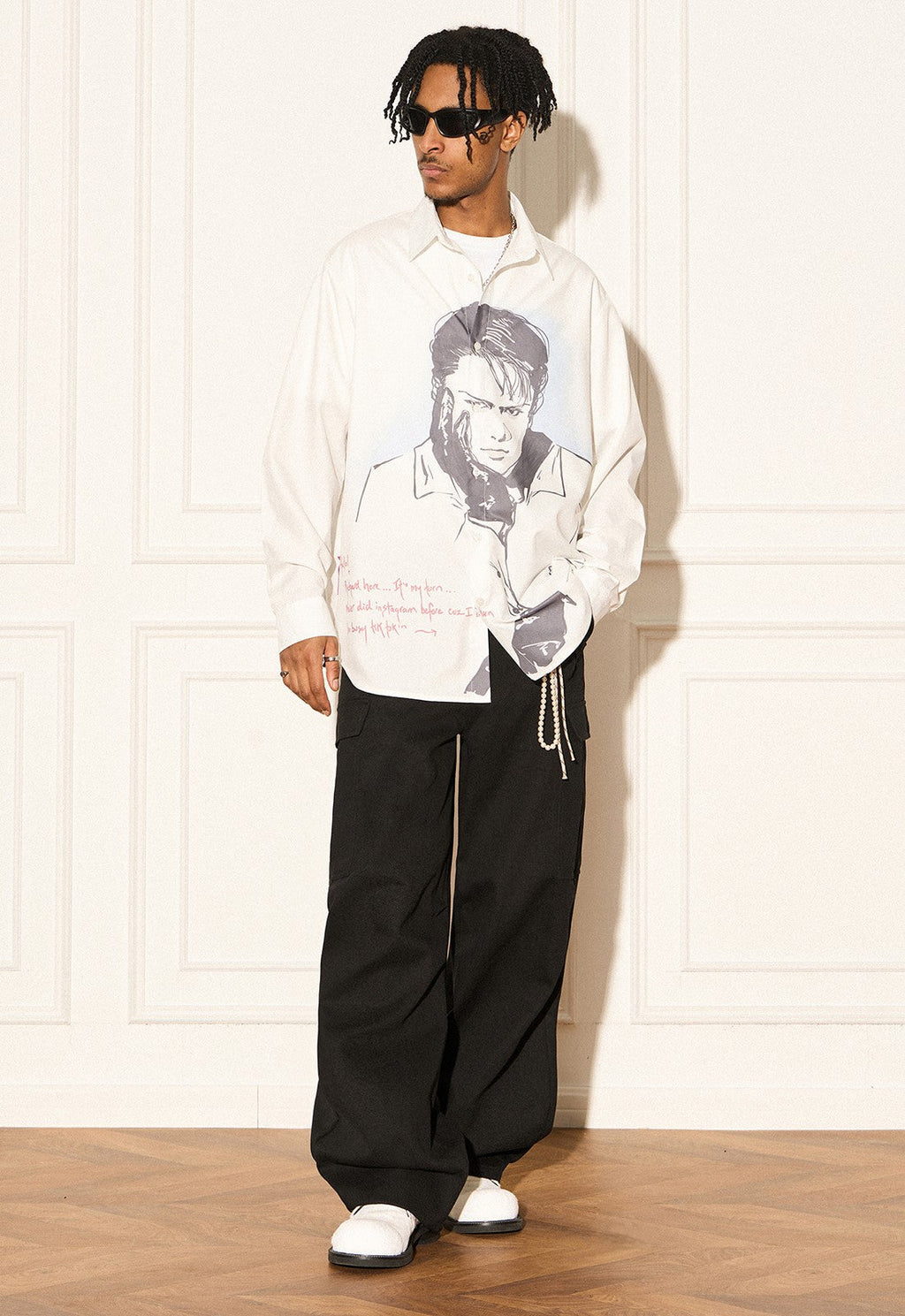 REVERSE IRONY Portrait Button Long Sleeve