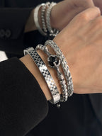 MINBIN "Mittsu" Three-Piece Bracelet Set