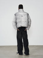 HARSH and CRUEL Silver-Tone Puffer Jacket