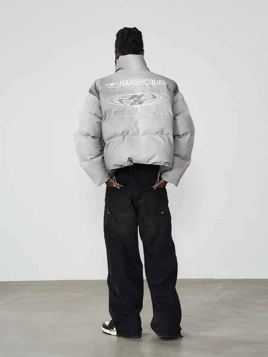 HARSH and CRUEL Silver-Tone Puffer Jacket