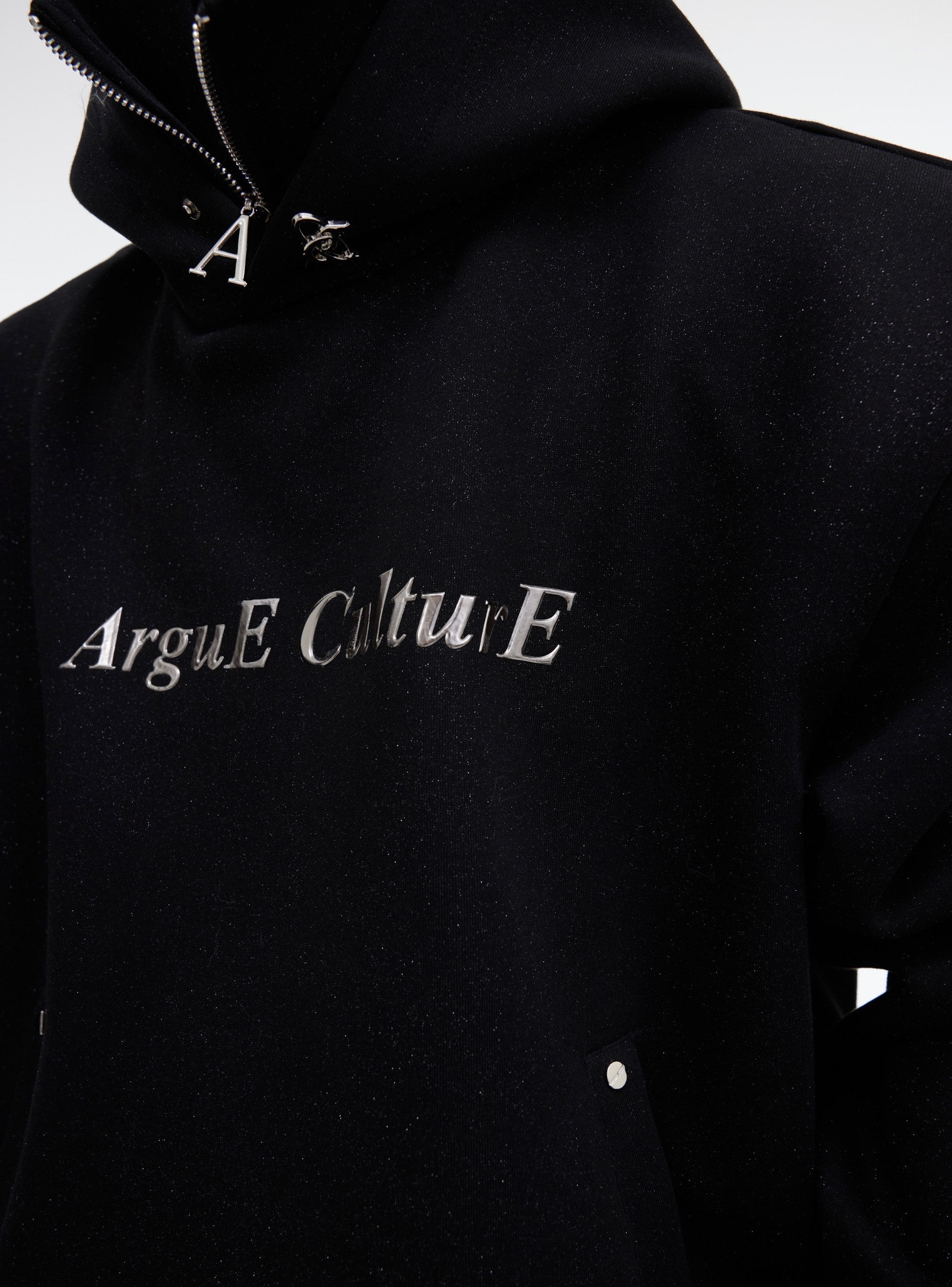 CulturE Silver-Studded Logo Hoodie