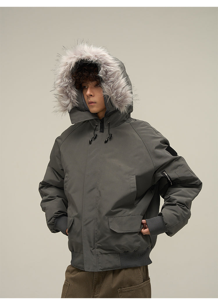 WLNEXT Faux-Fur Trimmed Parka Jacket