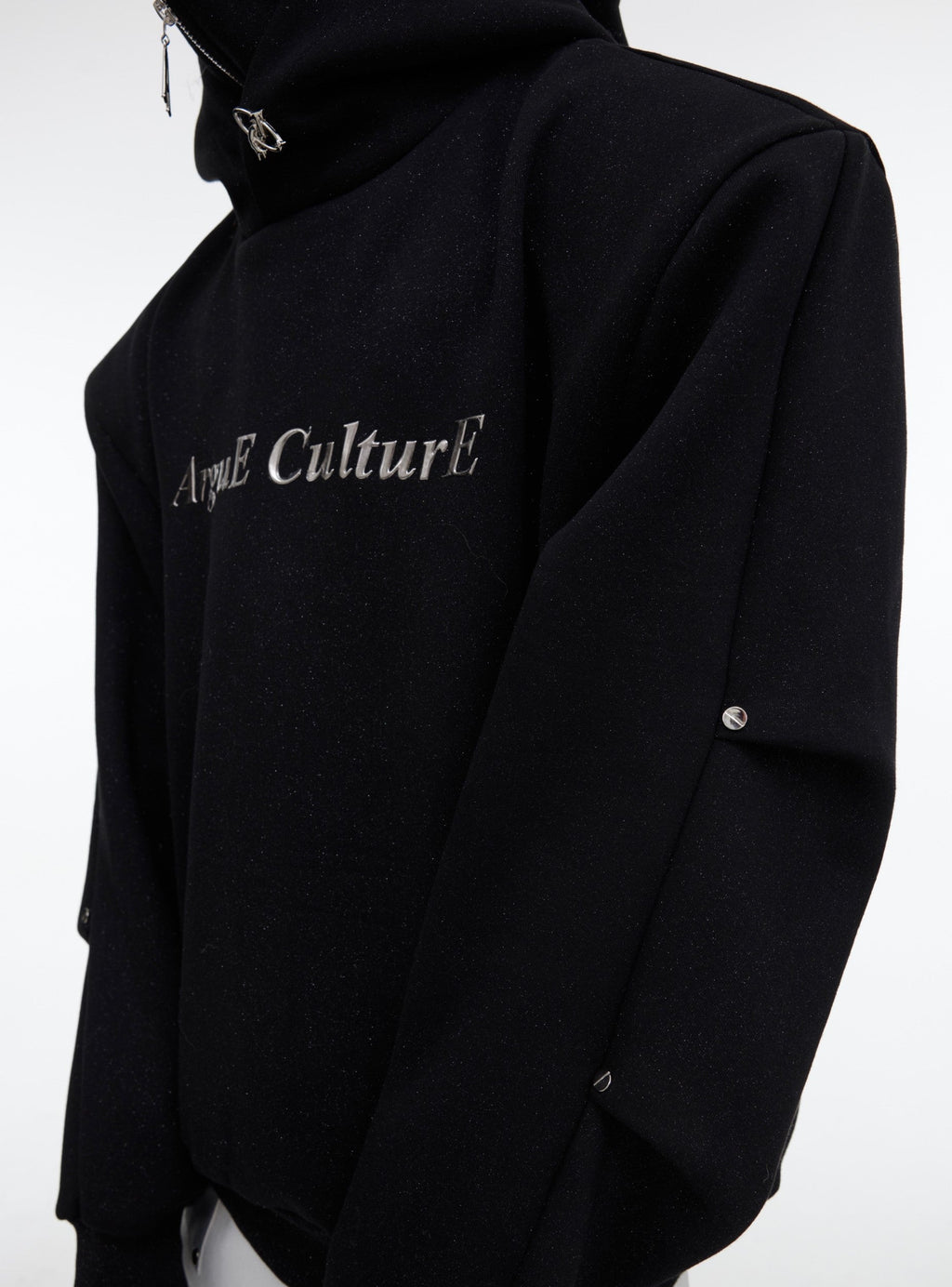 CulturE Silver-Studded Logo Hoodie