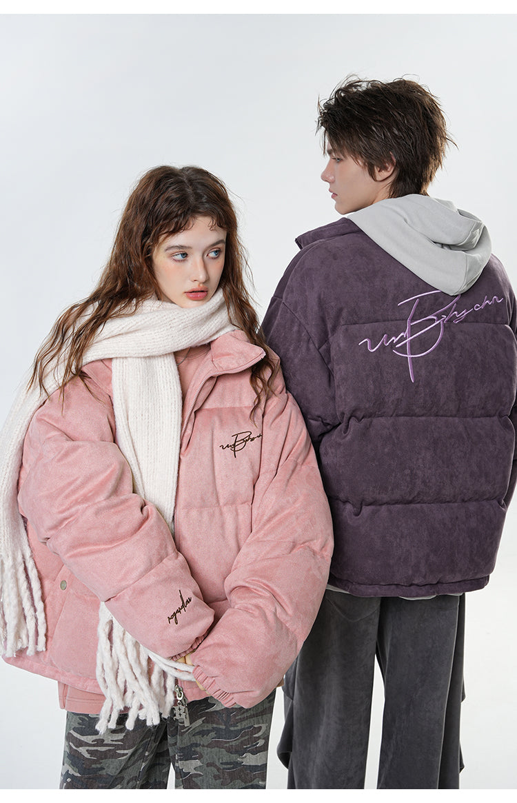 BJHG Suede Puffer Jacket