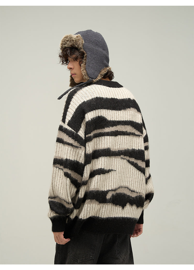 WLNEXT Double Striped Sweater