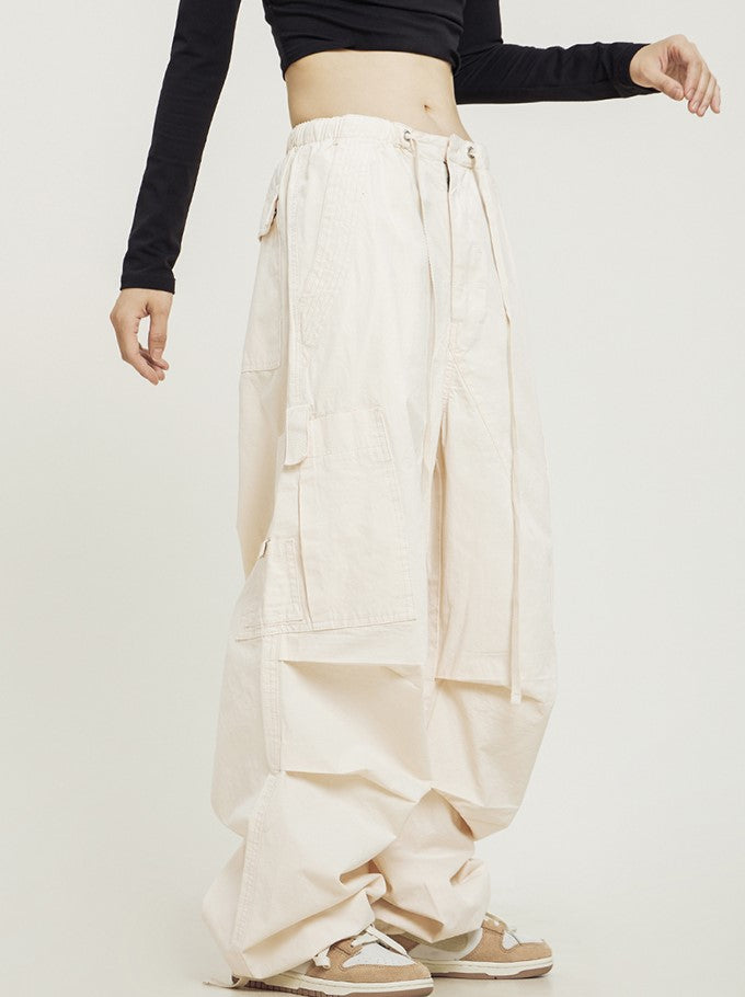 CTB Pleated Baggy Cargo Pants