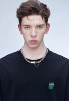 GUUKA "Lightning Bar" Double Chain Necklace
