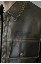 BJHG Vintage Motorcycle Jacket