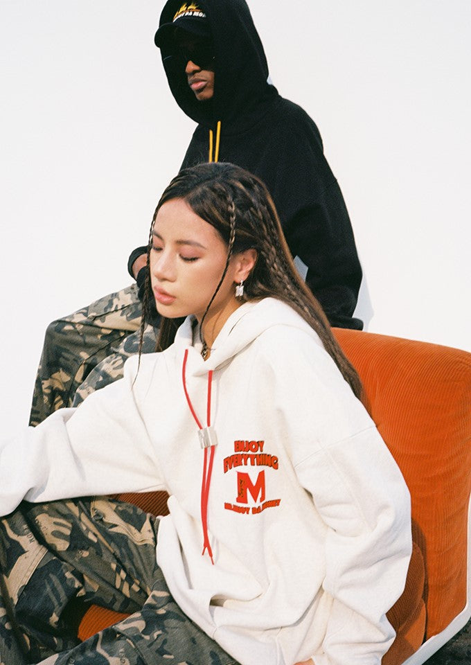 MEDM M Buckle Drawstring Hoodie