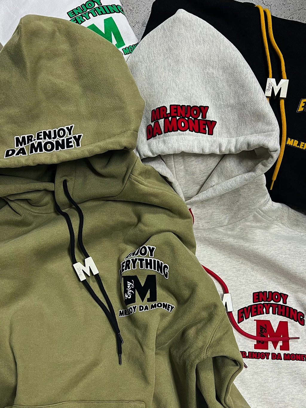 MEDM M Buckle Drawstring Hoodie