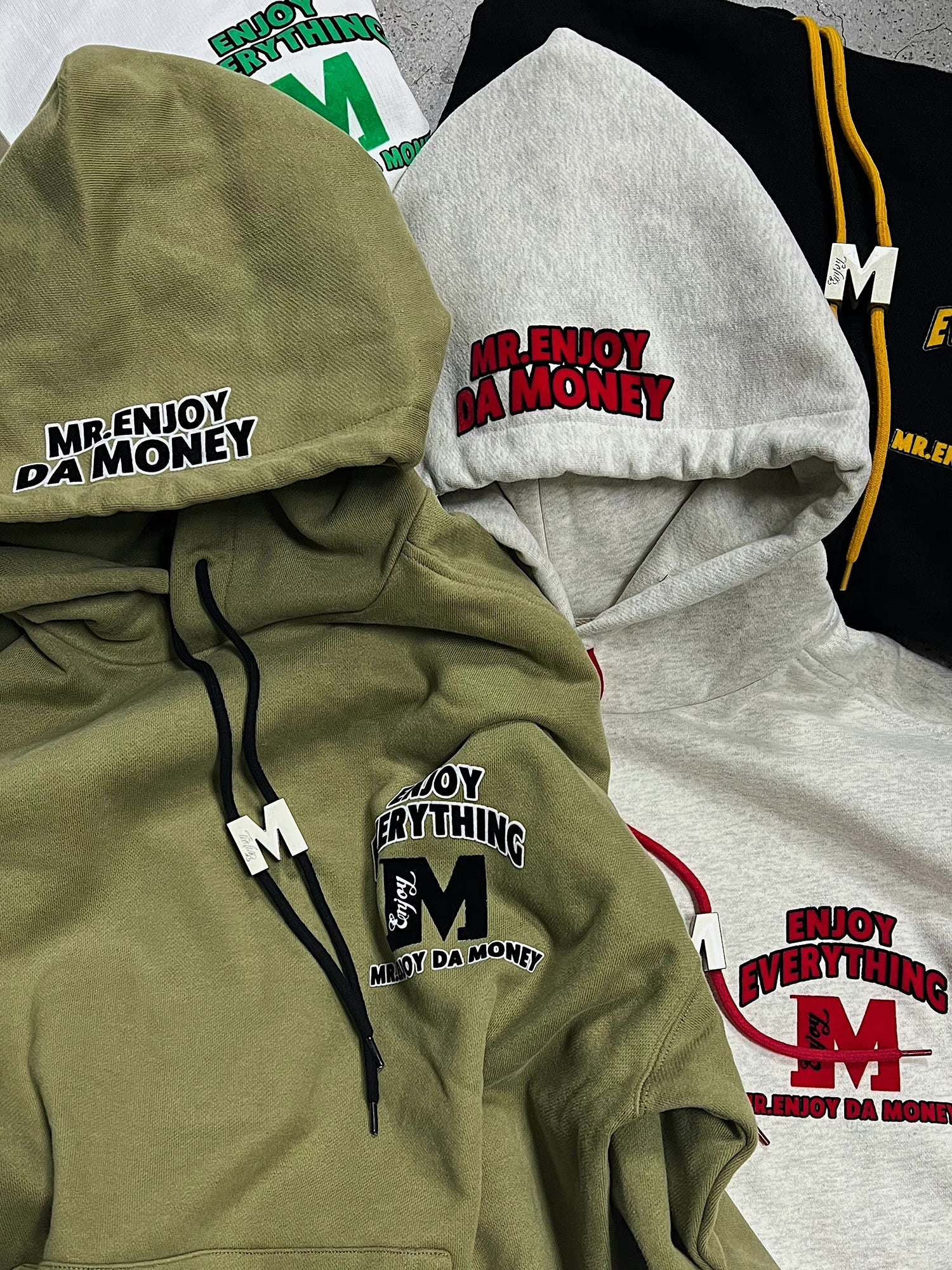 MEDM M Buckle Drawstring Hoodie