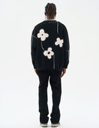 HARSH and CRUEL "Solitary Flower" Tassel Knit Cardigan