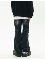 GCINIM Faded Buckle-Knee Jeans