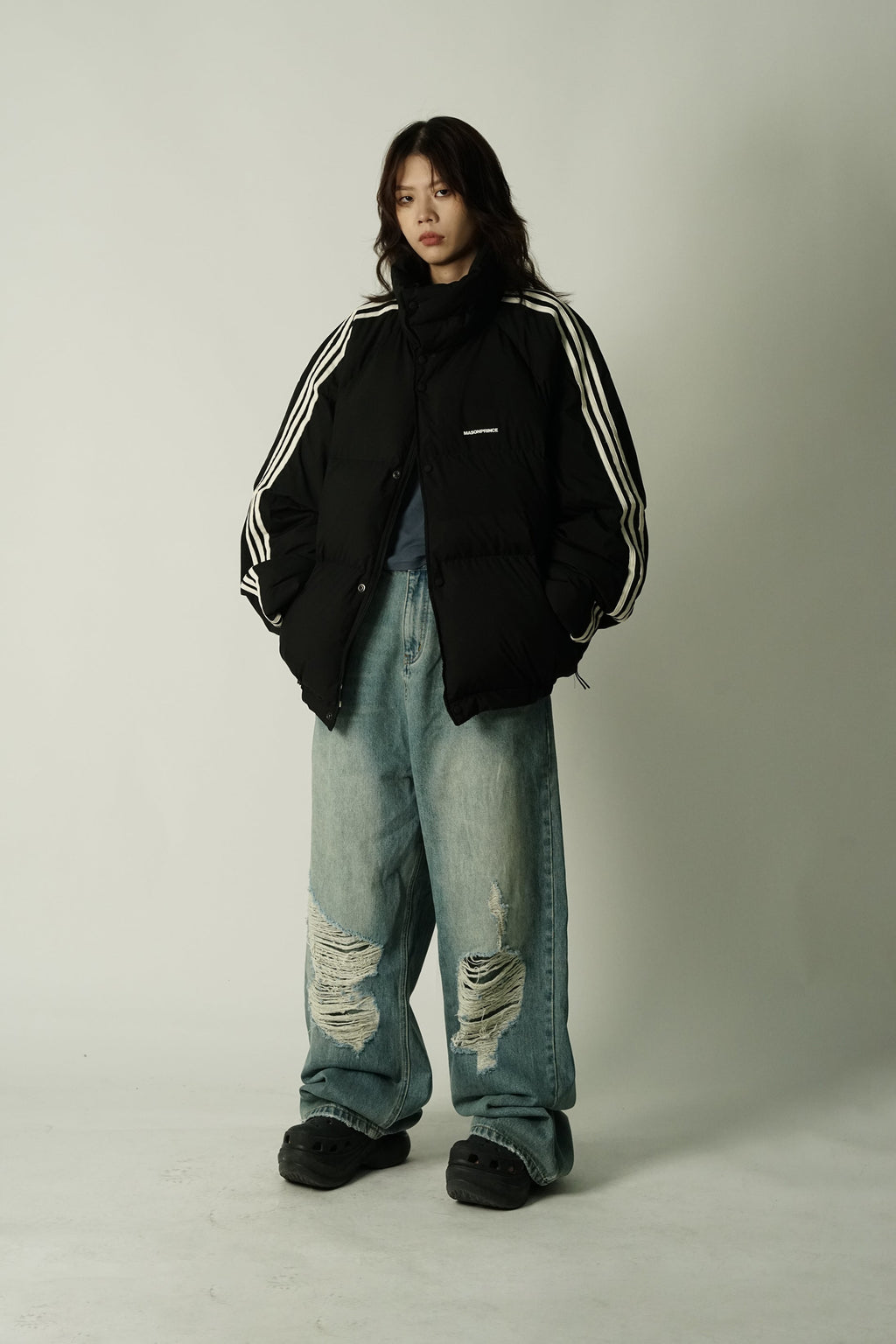 MASONPRINCE Striped Puffer Jacket