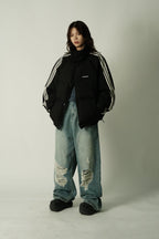 MASONPRINCE Striped Puffer Jacket