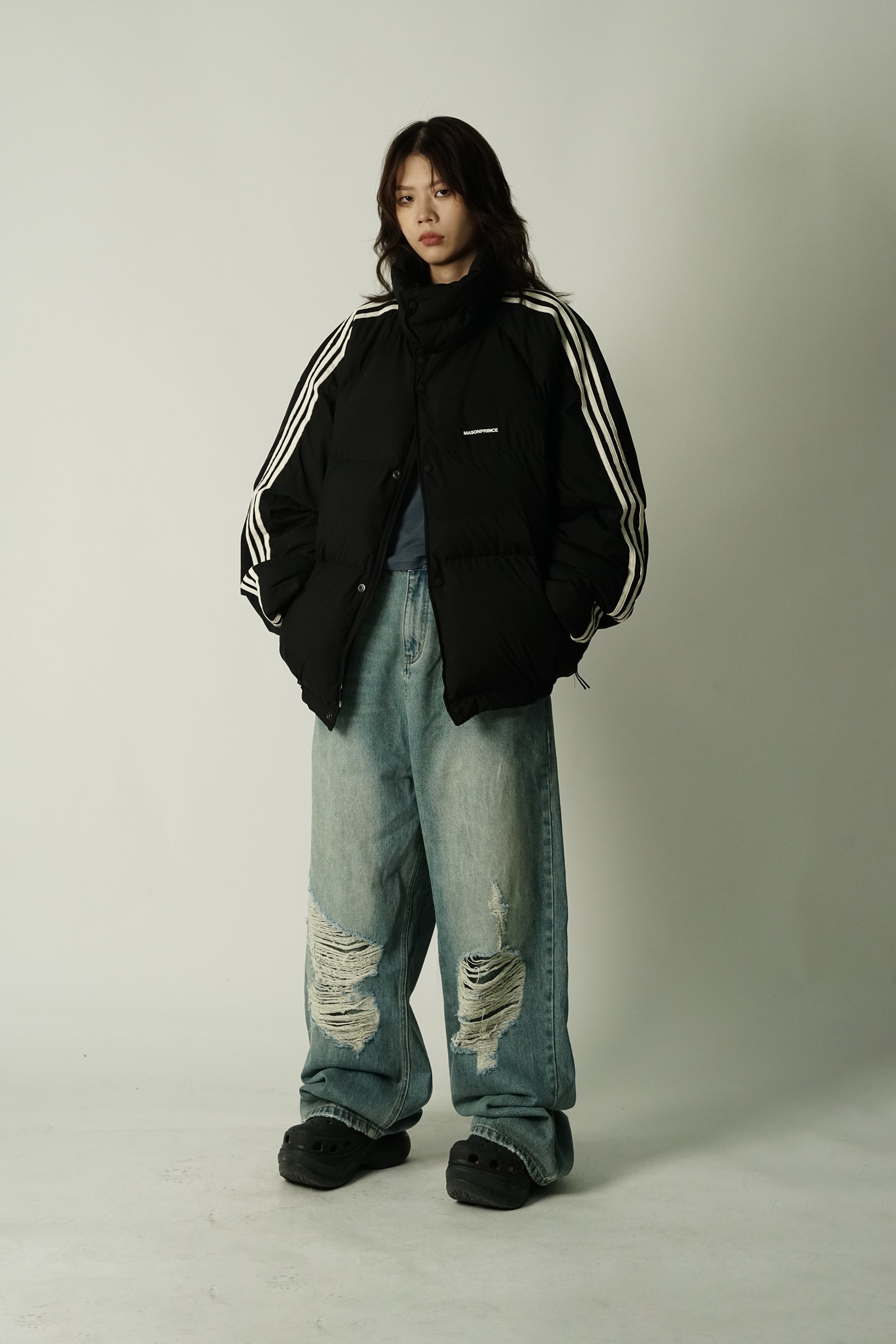MASONPRINCE Striped Puffer Jacket