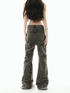 GCINIM Acid Wash Paneled Jeans