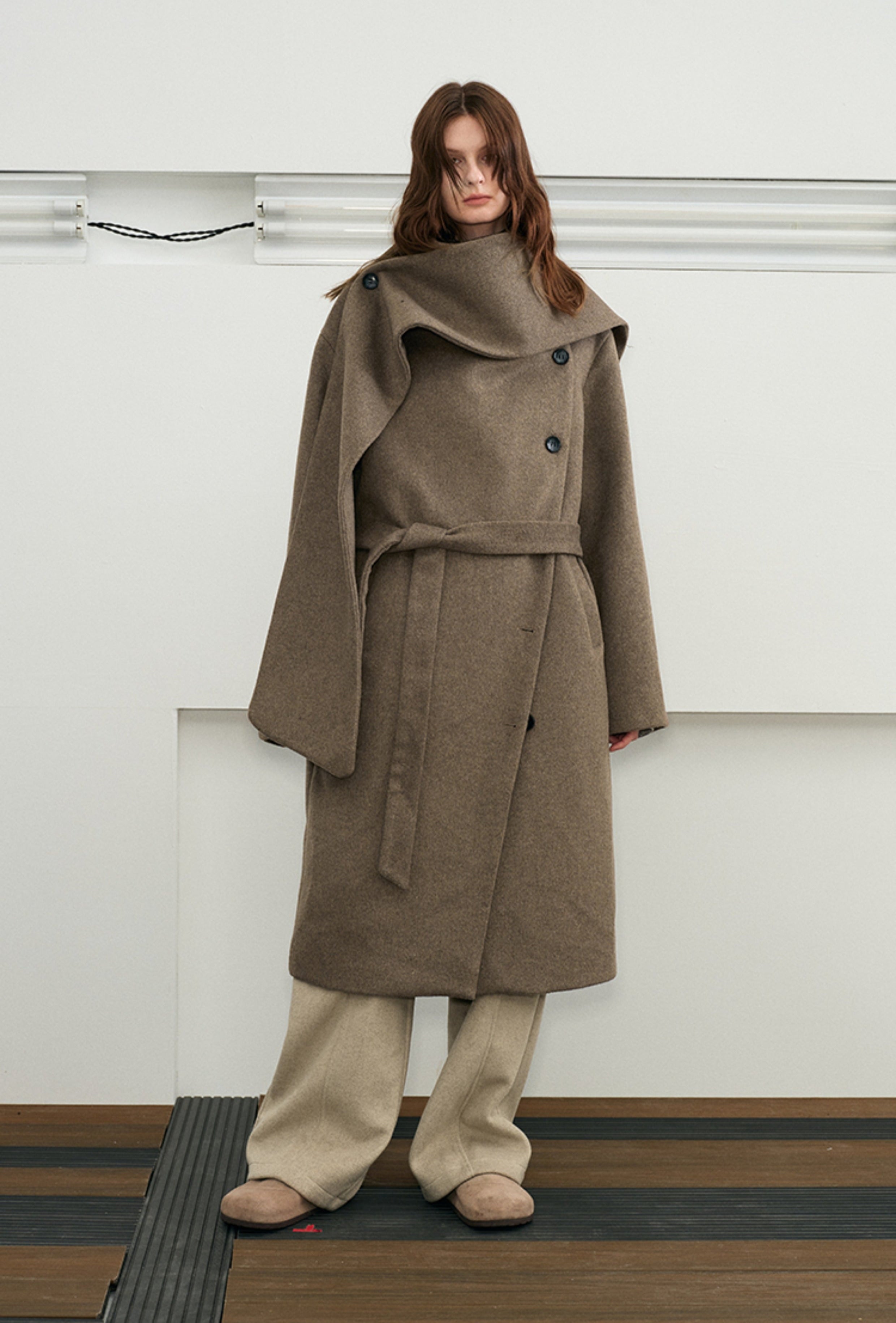 KREATE Avant-Garde Modular Wool Overcoat