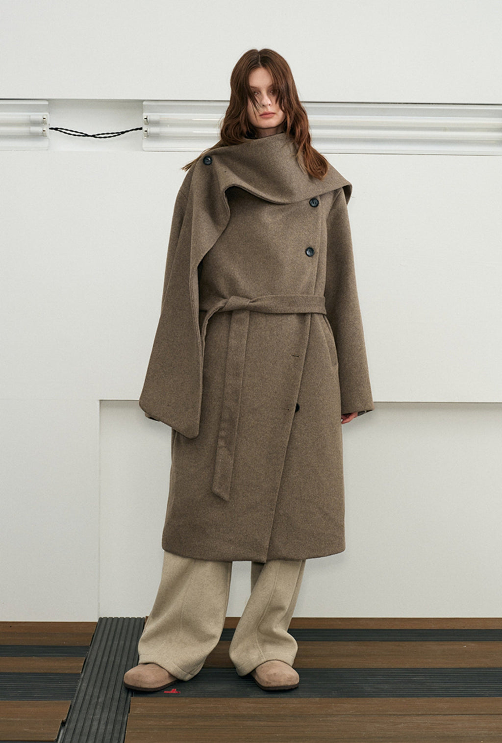 KREATE Avant-Garde Modular Wool Overcoat
