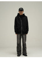 HJK Exclusive Asymmetrical Zip Hooded Jacket