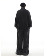 MRNEARLY Wide Leg Track Pants