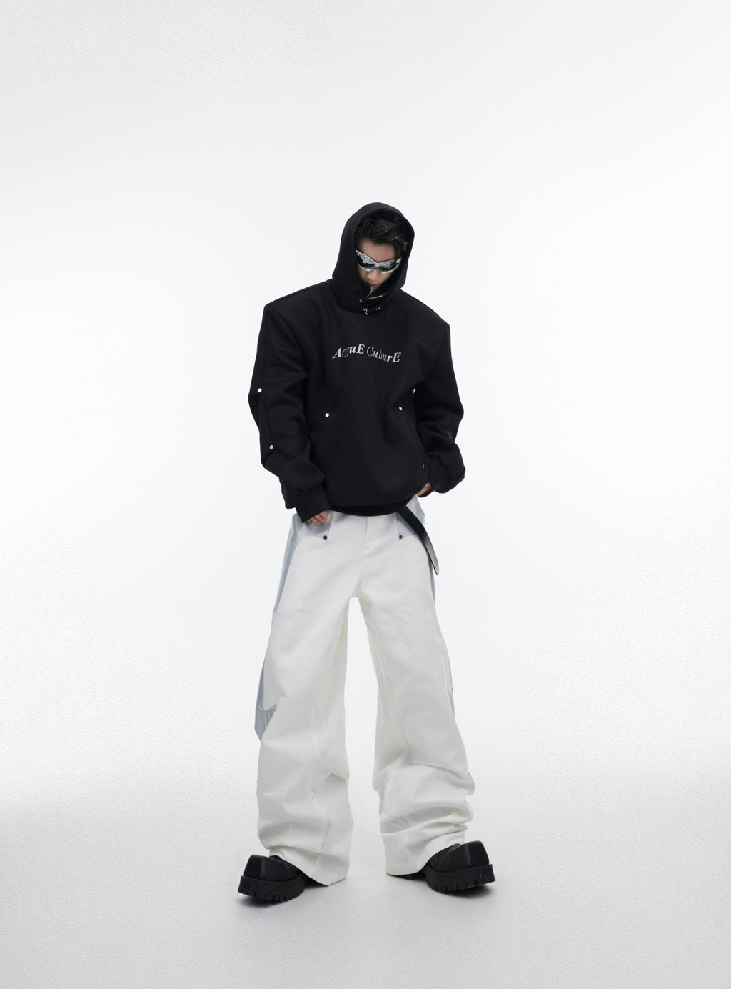 CulturE Silver-Studded Logo Hoodie