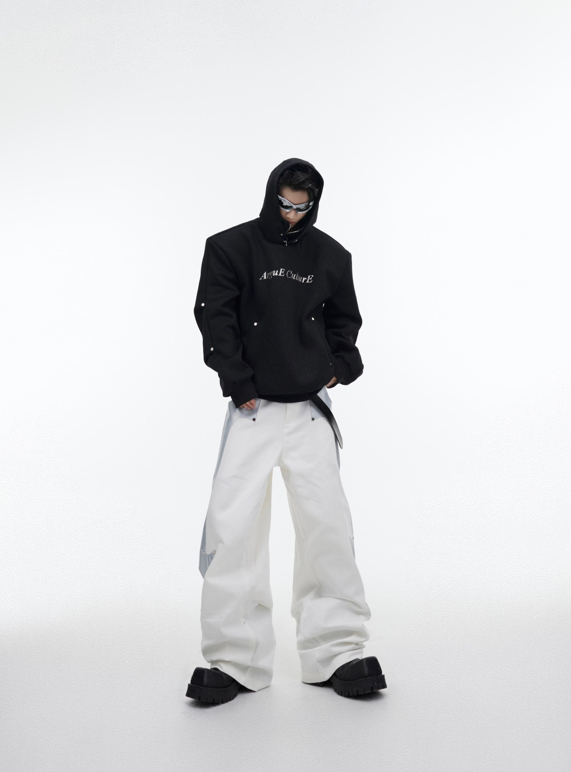 CulturE Silver-Studded Logo Hoodie